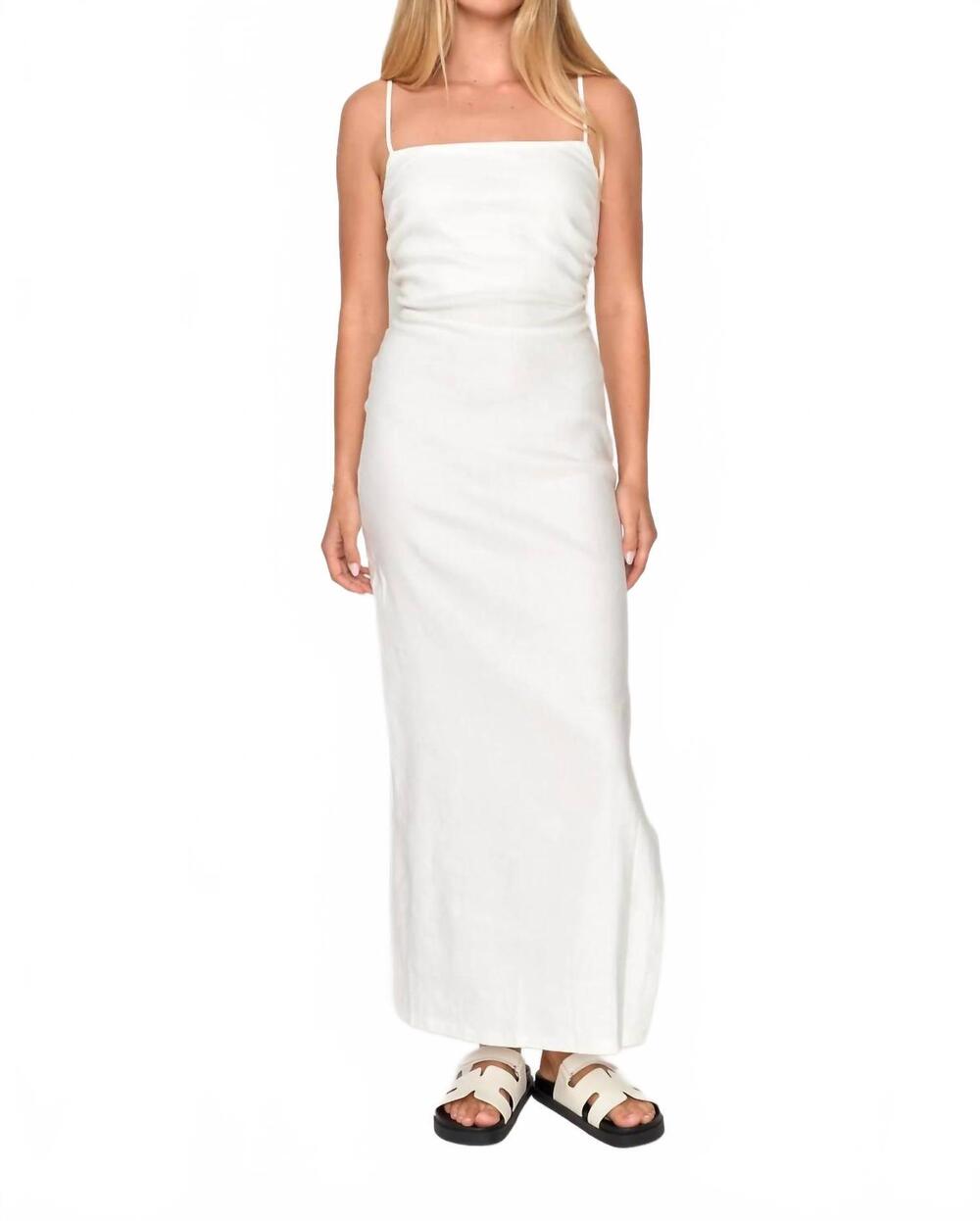 NEW DRA LOS ANGELES avalon dress in white